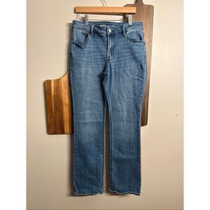Old Navy Blue Denim Stretch Short Mid-Rise Bootcut Jeans Medium Wash Size 4
